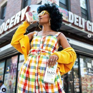 Christopher John Rodgers Colorful Plaid Dress 4